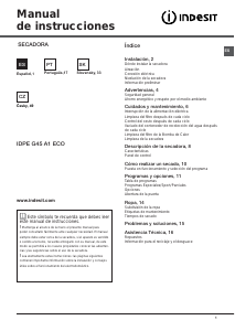 Manual de uso Indesit IDPE G45 A1 ECO (EU) Secadora