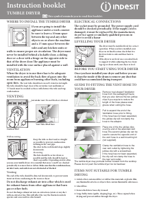 Manual Indesit IDV 75 S (UK) Dryer