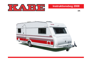 Brugsanvisning Kabe Royal 780 GLE (2008) Campingvogn