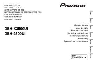 Manual Pioneer DEH-2500UI Car Radio