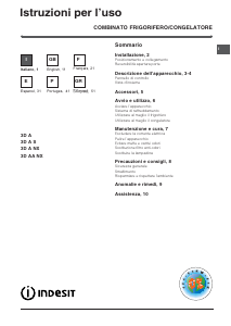 Manual de uso Indesit 3D A Frigorífico combinado