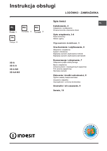 Instrukcja Indesit 3D A NX Lodówko-zamrażarka