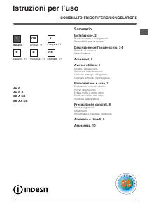 Manuale Indesit 3D AA NX Frigorifero-congelatore