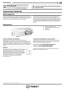 Bedienungsanleitung Indesit B 18 A1 D.CN/I Kühl-gefrierkombination