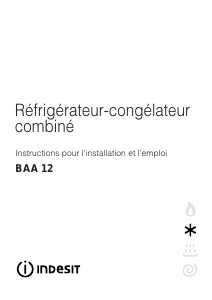 Mode d’emploi Indesit BAA 12 (NL) Réfrigérateur combiné