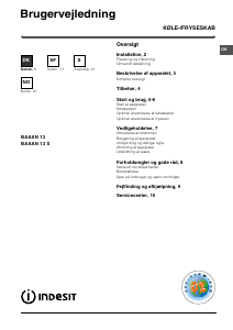 Bruksanvisning Indesit BAAAN 13 X Kyl-frys