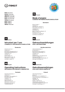 Instrukcja Indesit BIAA 13 V X DR Lodówko-zamrażarka