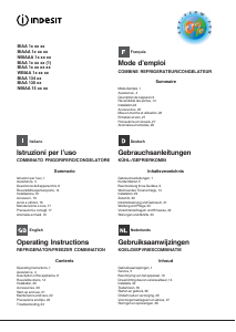 Bedienungsanleitung Indesit BIAA 14 X Kühl-gefrierkombination