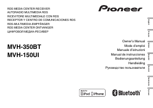 Manual de uso Pioneer MVH-350BT Radio para coche