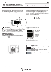 Handleiding Indesit INS 9011 Koel-vries combinatie