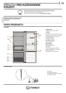 Manuál Indesit LI6 S1 X Lednice s mrazákem