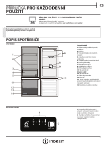 Manuál Indesit LI9 S2Q W Lednice s mrazákem