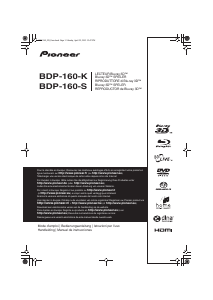 Manual de uso Pioneer BDP-160-S Reproductor de blu-ray