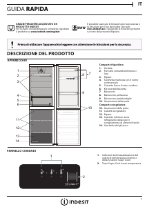 Manuale Indesit LR9 S1Q F W Frigorifero-congelatore