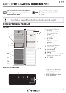 Mode d’emploi Indesit LR9 S1Q F W Réfrigérateur combiné