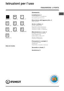 Manual de uso Indesit RAA 24 N (EU) Frigorífico combinado