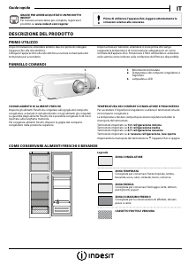 Manuale Indesit T 16 A1 D S/I 1 Frigorifero-congelatore