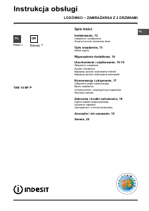 Instrukcja Indesit TAN 14 NF P Lodówko-zamrażarka