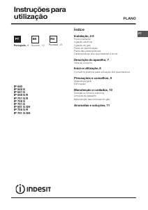 Manual Indesit IP 751 S (IX) GH Placa