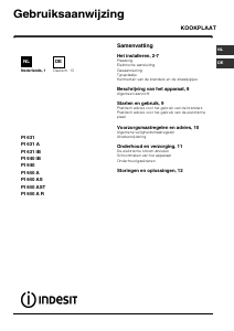 Bedienungsanleitung Indesit PI 631 (IX) Kochfeld