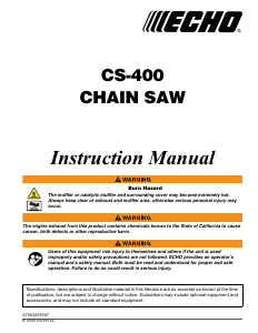 Manual Echo CS-400 Chainsaw