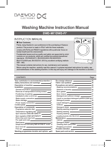 Manual Daewoo DWD-FI5411 Washing Machine