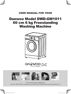 Handleiding Daewoo DWD-GM1011 Wasmachine