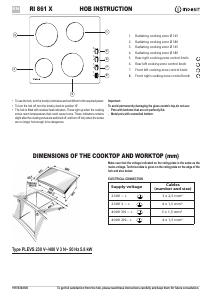 Manual Indesit RI 861 X Hob