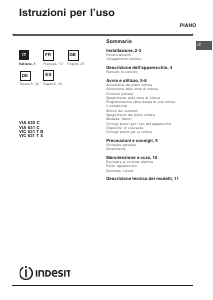 Mode d’emploi Indesit VIA 630 C Table de cuisson