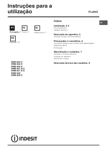 Manual Indesit VRM 630 C Placa