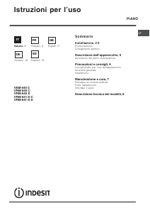 Manual de uso Indesit VRM 640 X Placa