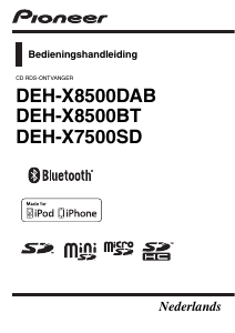 Handleiding Pioneer DEH-X8500BT Autoradio