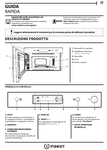 Manuale Indesit MWI 3211 IX Microonde