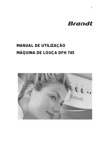 Manual Brandt DFH745 Máquina de lavar louça