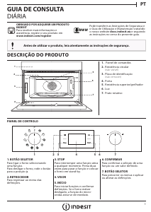 Manual Indesit MWI 3345 IX Micro-onda