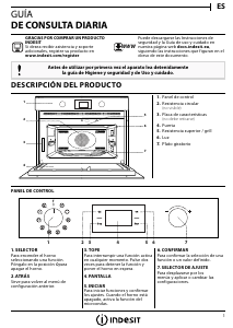 Manual de uso Indesit MWI 3445 IX Microondas