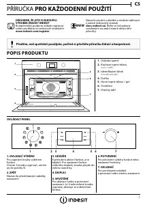 Manuál Indesit MWI 3455 IX Mikrovlnná trouba