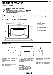 Bruksanvisning Indesit MWI 4343 BL Mikrobølgeovn