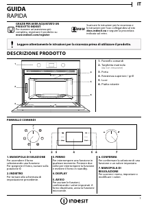 Manuál Indesit MWI 4343 BL Mikrovlnná trouba