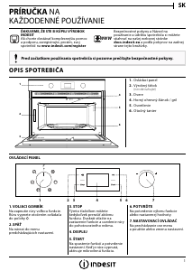 Návod Indesit MWI 4343 BL Mikrovlnná rúra