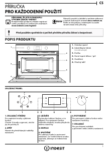 Manuál Indesit MWI 4343 BL Mikrovlnná trouba