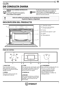 Manual de uso Indesit MWI 4343 BL Microondas