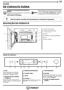 Manual Indesit MWI 5213 IX Micro-onda