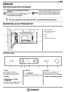 Bruksanvisning Indesit MWI 6211 IX Mikrobølgeovn