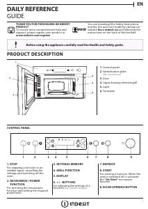 Manual Indesit MWI 6213 IX Microwave