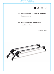 Manual AGK 10889 Roof Bar