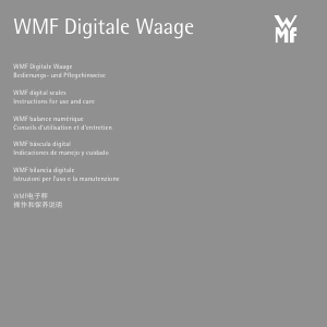 Bedienungsanleitung WMF Digital Küchenwaage