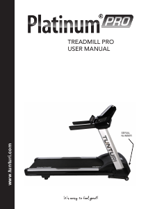 Manual Tunturi Platinum Pro Treadmill