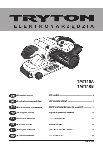 Manual Tryton TMT810A Şlefuitor cu bandă