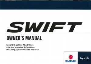 Handleiding Suzuki Swift (2013)